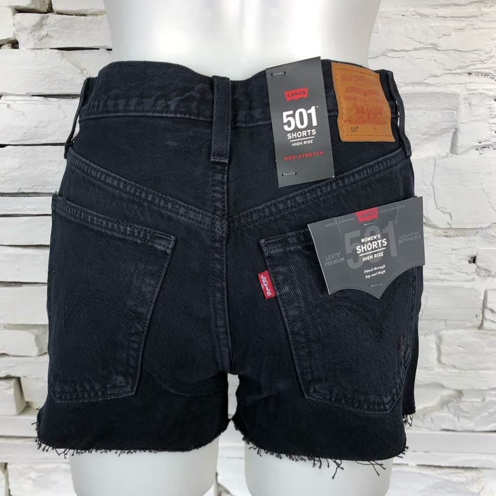Levi’s 501s Zip Your Lip High Waisted Denim Short - Picture 5 of 7
